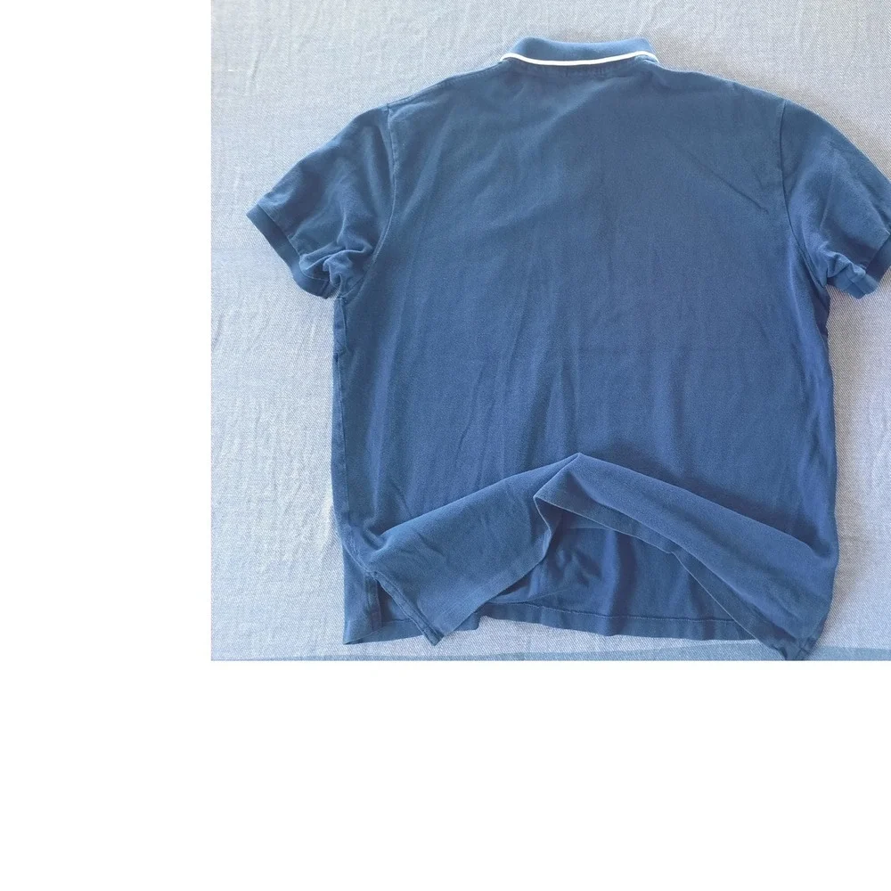Polo Ralph Lauren Big Pony Royal Blue Knit Short Sleeve Polo Shirt XXL 3 Patch